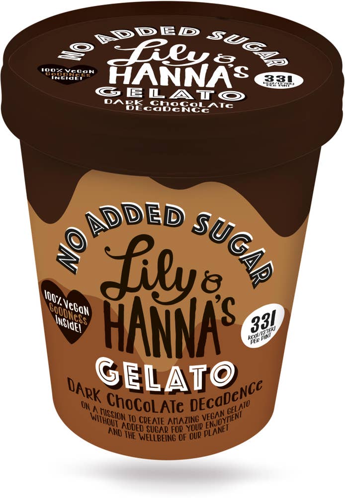 Lily & Hanna Glass Dark Chocolate Decadence Vegansk 465ml Lily & Hanna's