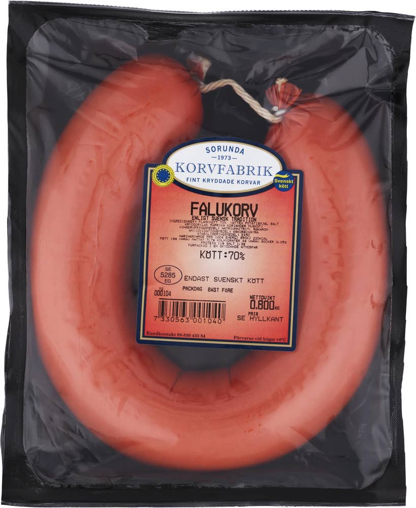 Sorunda korvfabrik Falukorv