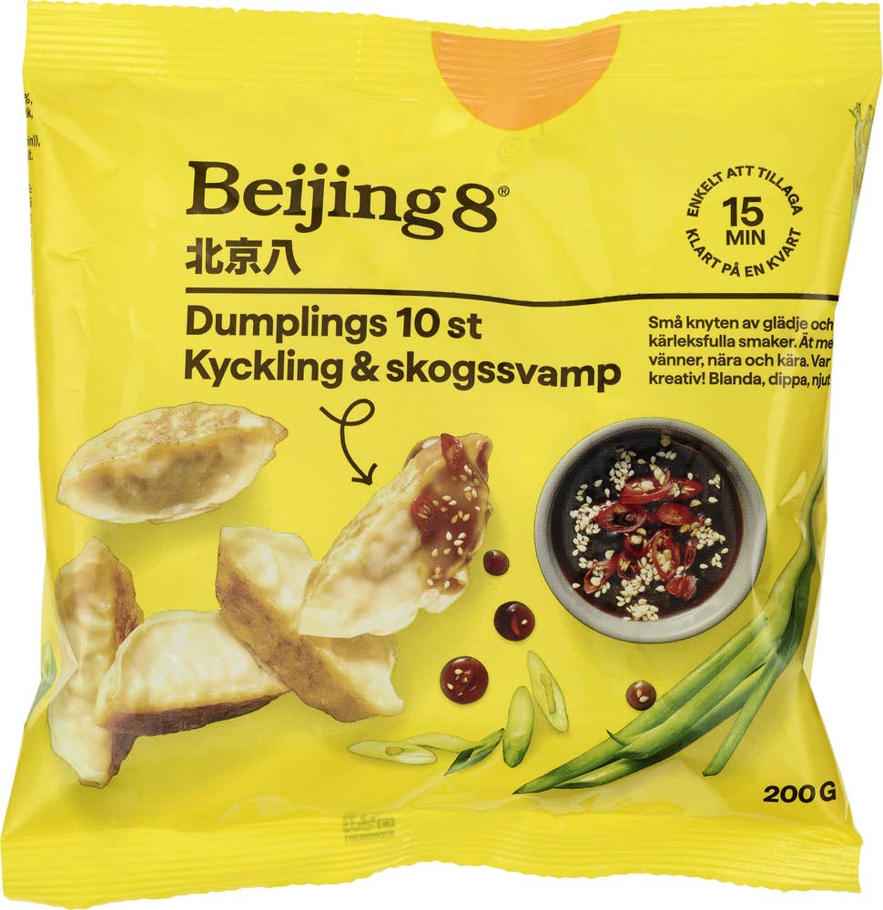 Beijing8 Dumpling Kyckling & Skogssvamp Fryst 10-p