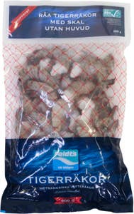 Feldts Tigerräkor med Skal ASC Fryst