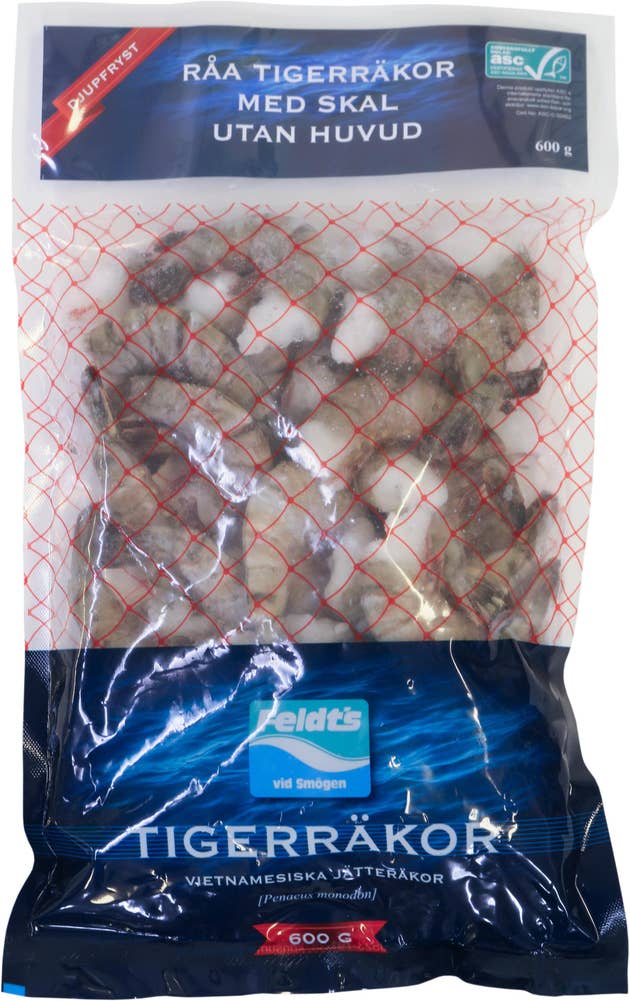 Feldts Tigerräkor med Skal ASC Fryst