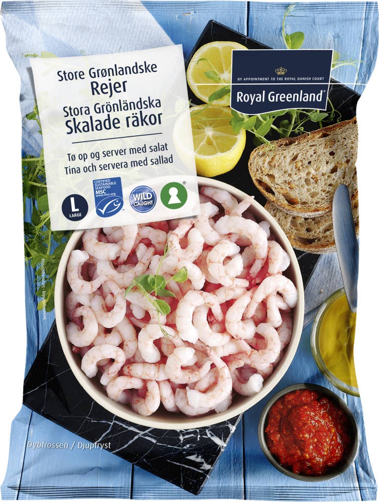 Royal Greenland Räkor Skalade XL Fryst MSC Royal Greenland