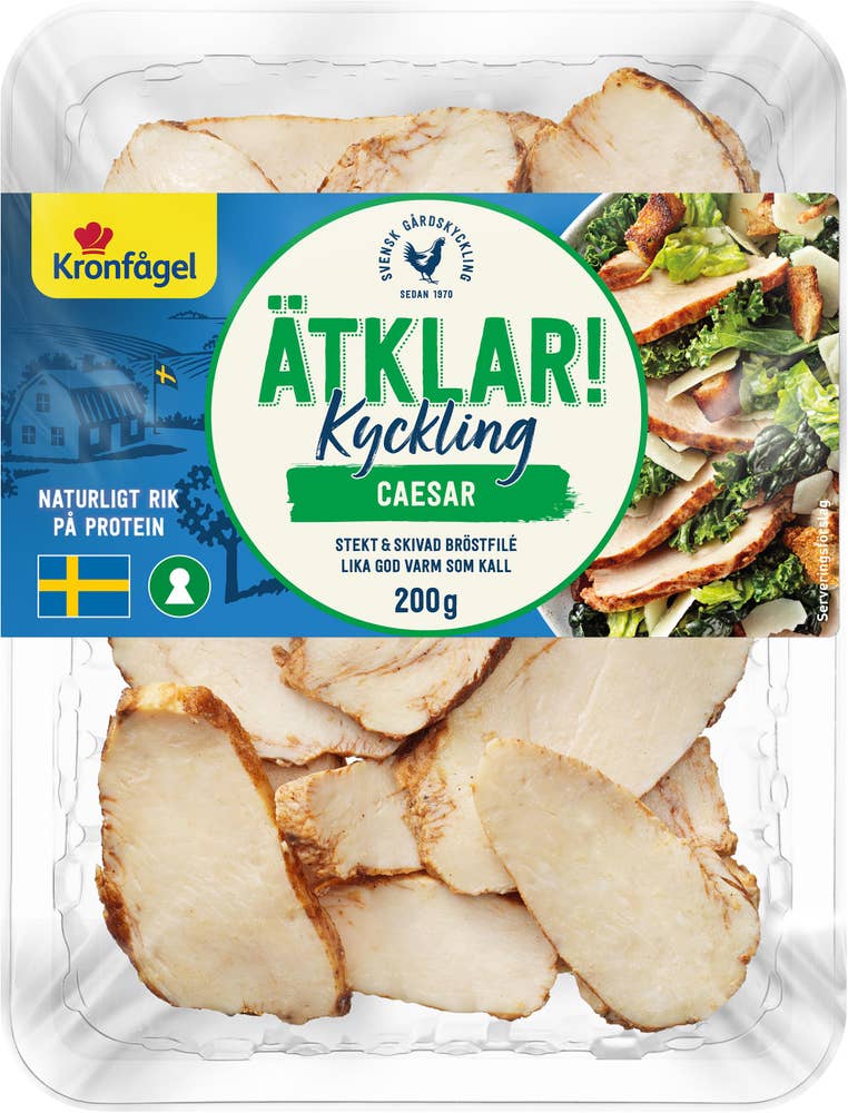 Kronfågel Ätklar Kyckling Ceasar Skivad