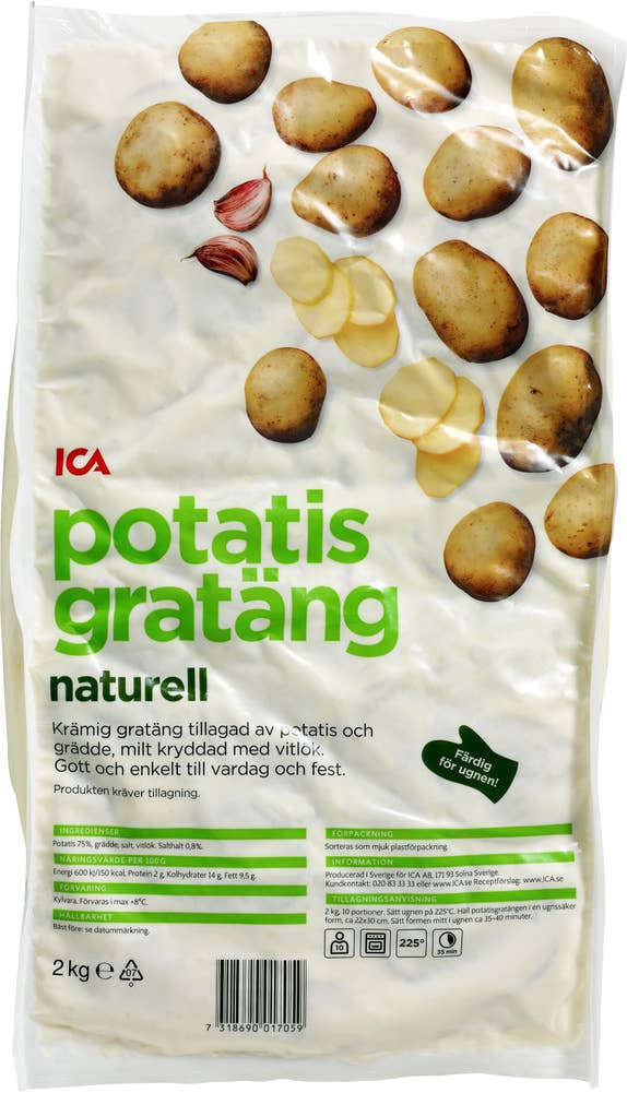 Ej sorterad Potatisgratäng Bas Ica