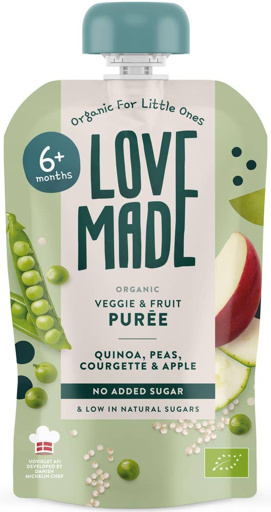Purée Ärta, Zucchini & Äpple +6M EKO