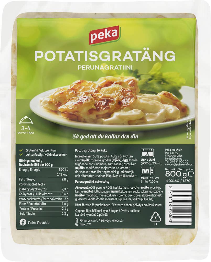 Peka Potatisgratäng