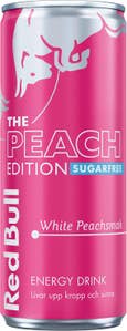 Red Bull Energidryck Peach Edition Sockerfri