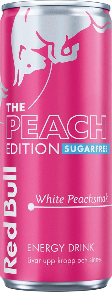 Red Bull Energidryck Peach Edition Sockerfri
