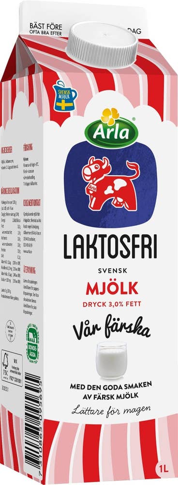 Arla Ko® Standardmjölk Färsk 3% 1L Laktosfri Arla