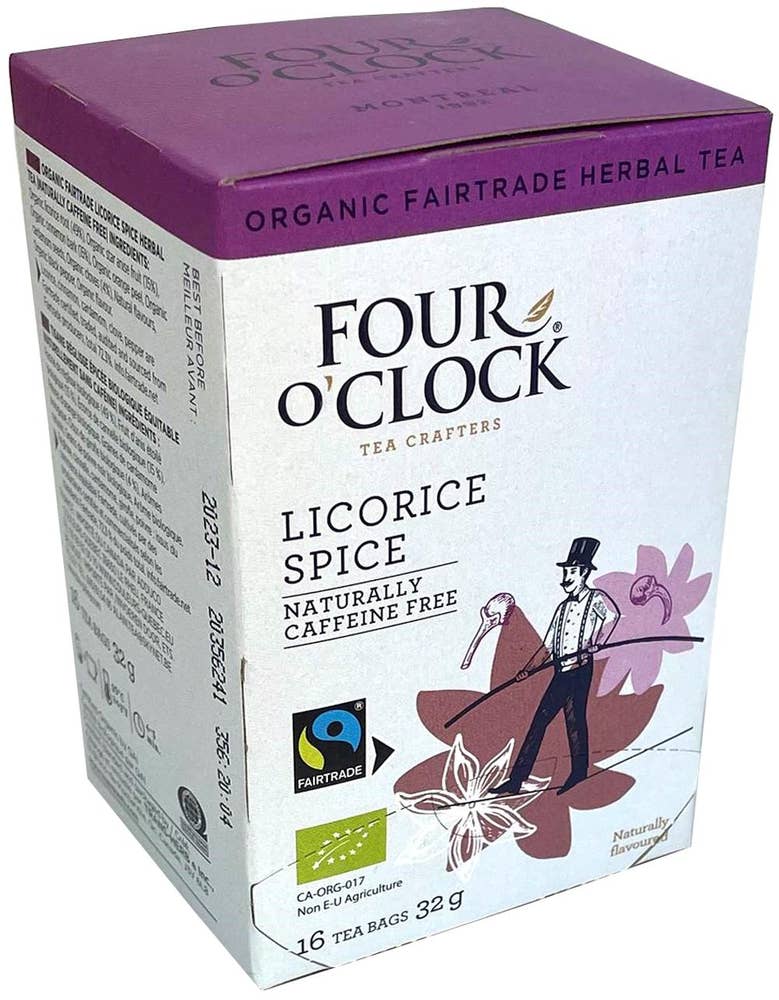 Four O'Clock Te Lakritskryddor EKO/Fairtade 16-p Four O´Clock