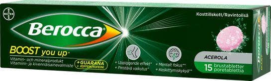 Berocca Boost Acerola, Brustabletter, 15 st