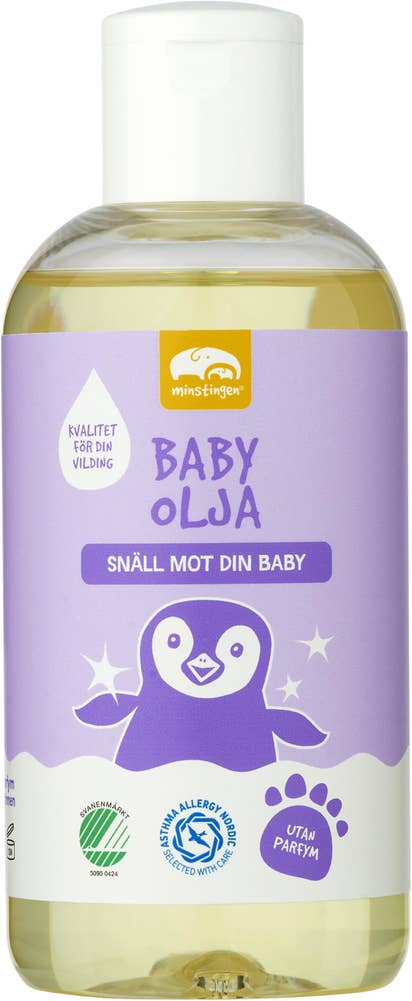 Minstingen Babyolja Oparfymerad