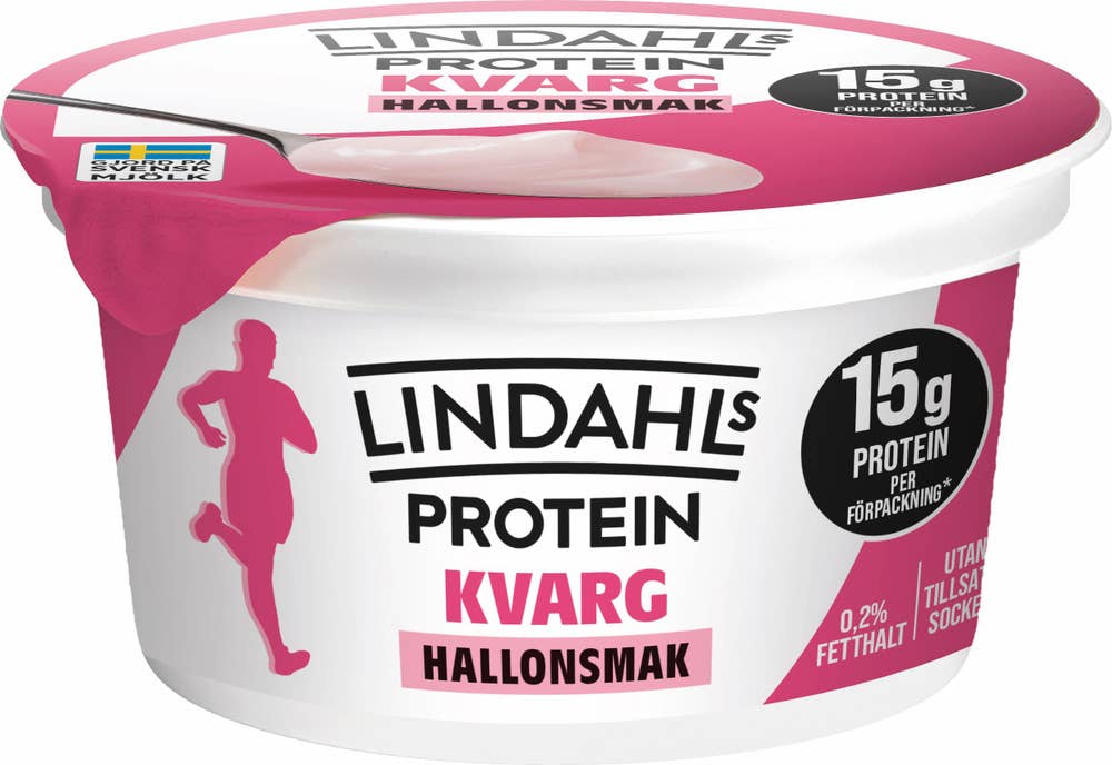 Lindahls Kvarg Hallon 0,2% Utan Tillsatt Socker