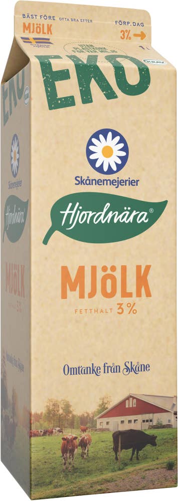 Skånemejerier Mjölk 3% EKO/KRAV