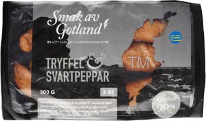 Smak av Gotland Kryddkorv Tryffel & Svartpeppar Kötthalt 90% 3-p
