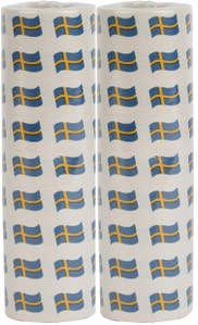 Hedlundgruppen Serpentin med Svenska Flaggan Papper