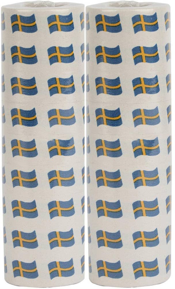 Hedlundgruppen Serpentin med Svenska Flaggan Papper