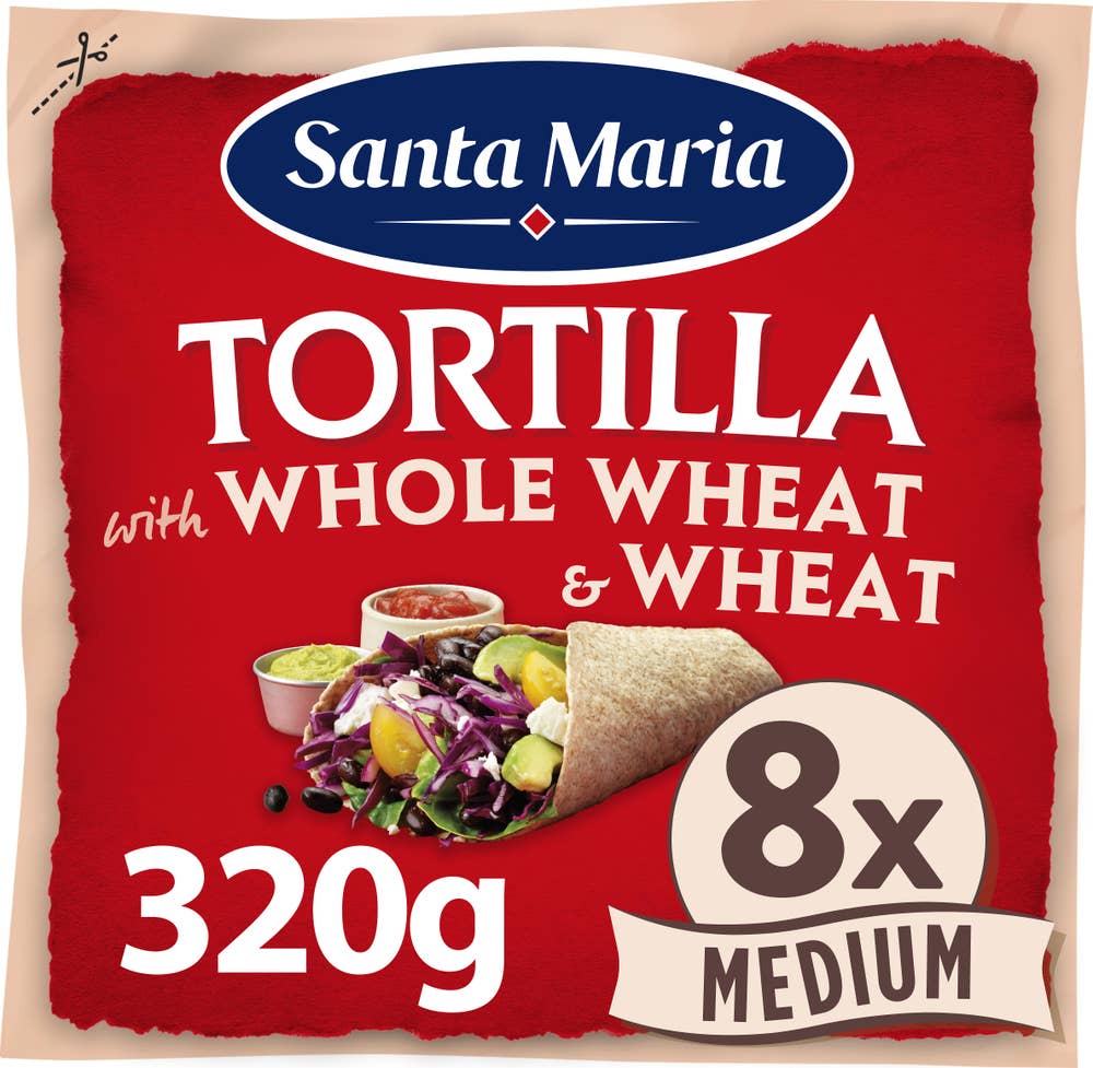 Santa Maria Tortillas Whole Wheat Medium 8-p