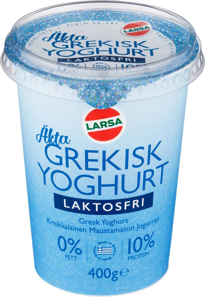 Larsa Foods Grekisk Yoghurt Laktosfri 0%
