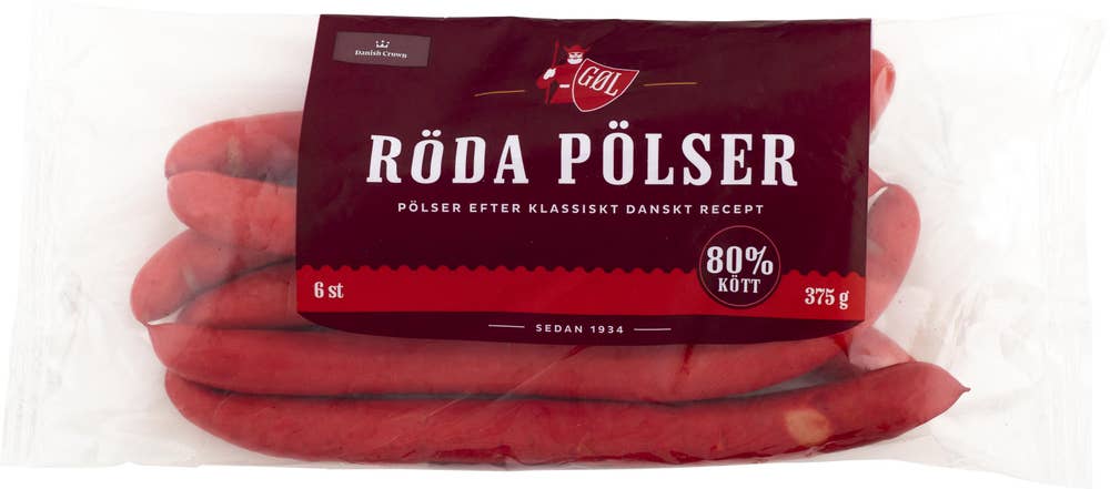 Göl Röd Hot Dog Pölser 6-p