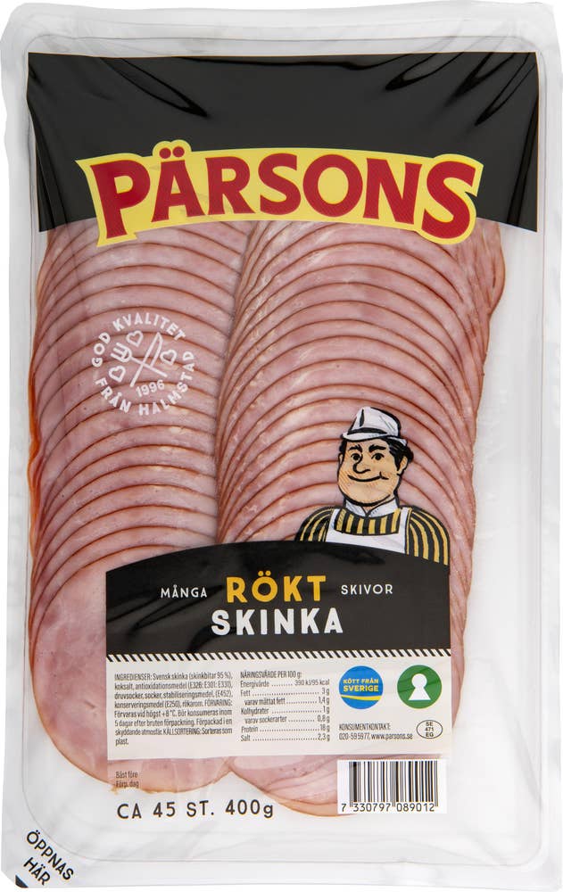 Pärsons Rökt Skinka Skivad