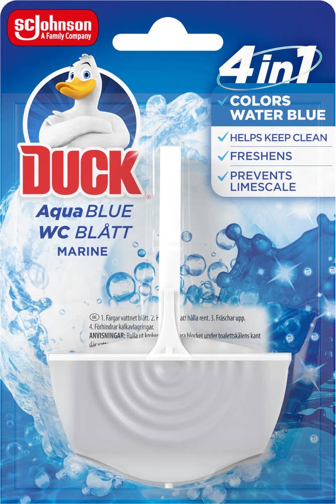 Duck WC Blått 4-in-1 Toalettblock