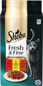 Sheba Kattmat Blandade Smaker i Sås 6x50g
