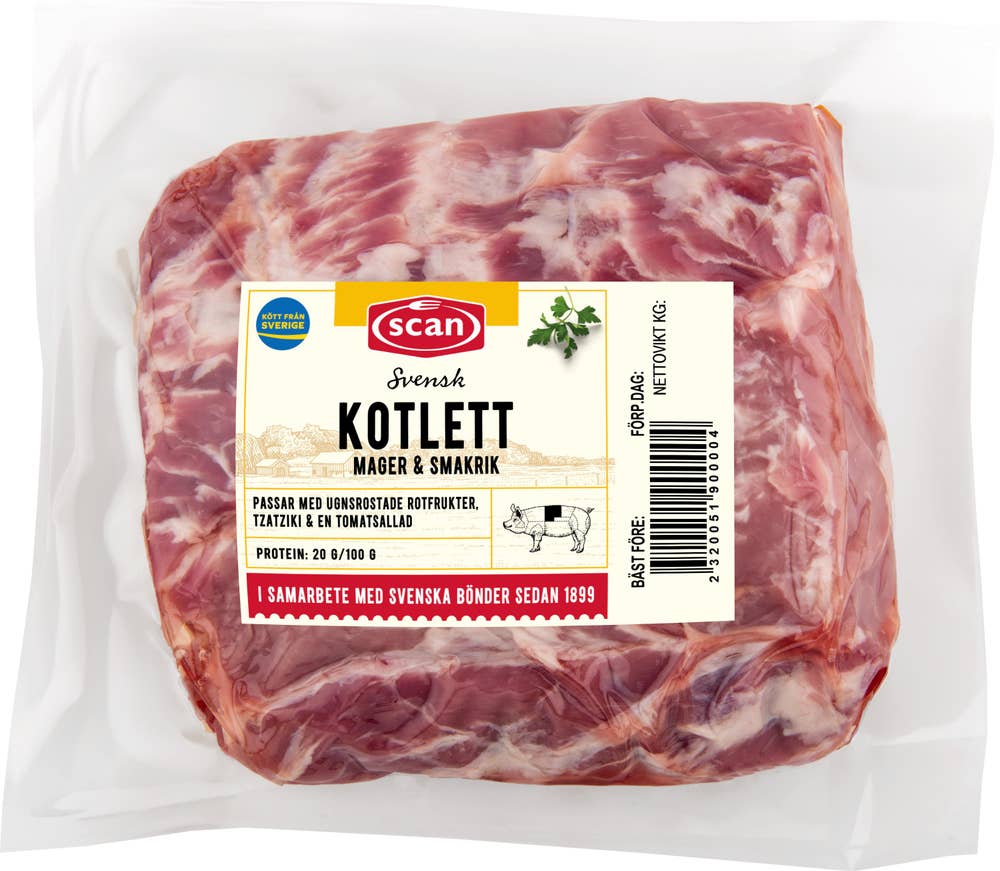 Scan Fläskkotlett i Bit Benfri