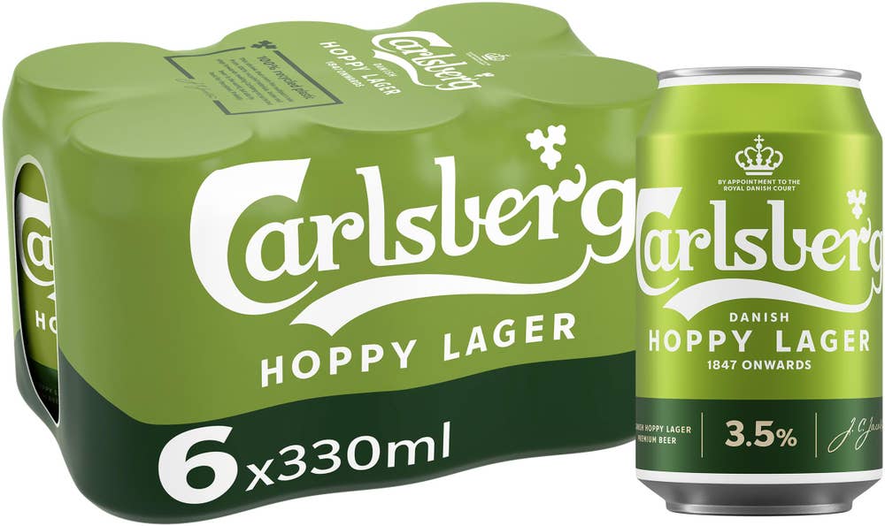 Carlsberg Öl Hoppy Lager 3,5% 6x33cl