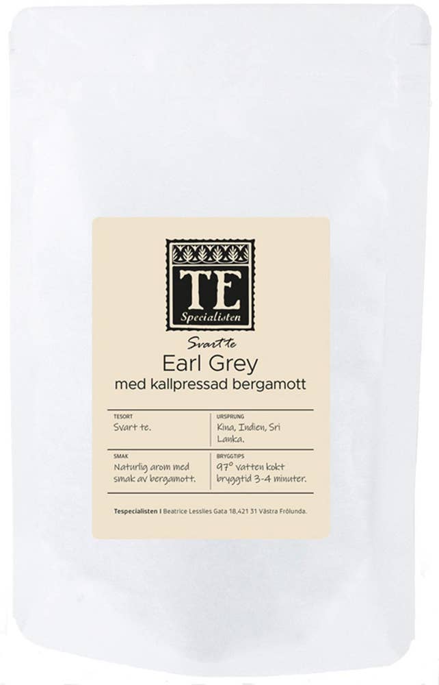 Löste Svart Earl Grey med Kallpressad Bergamott