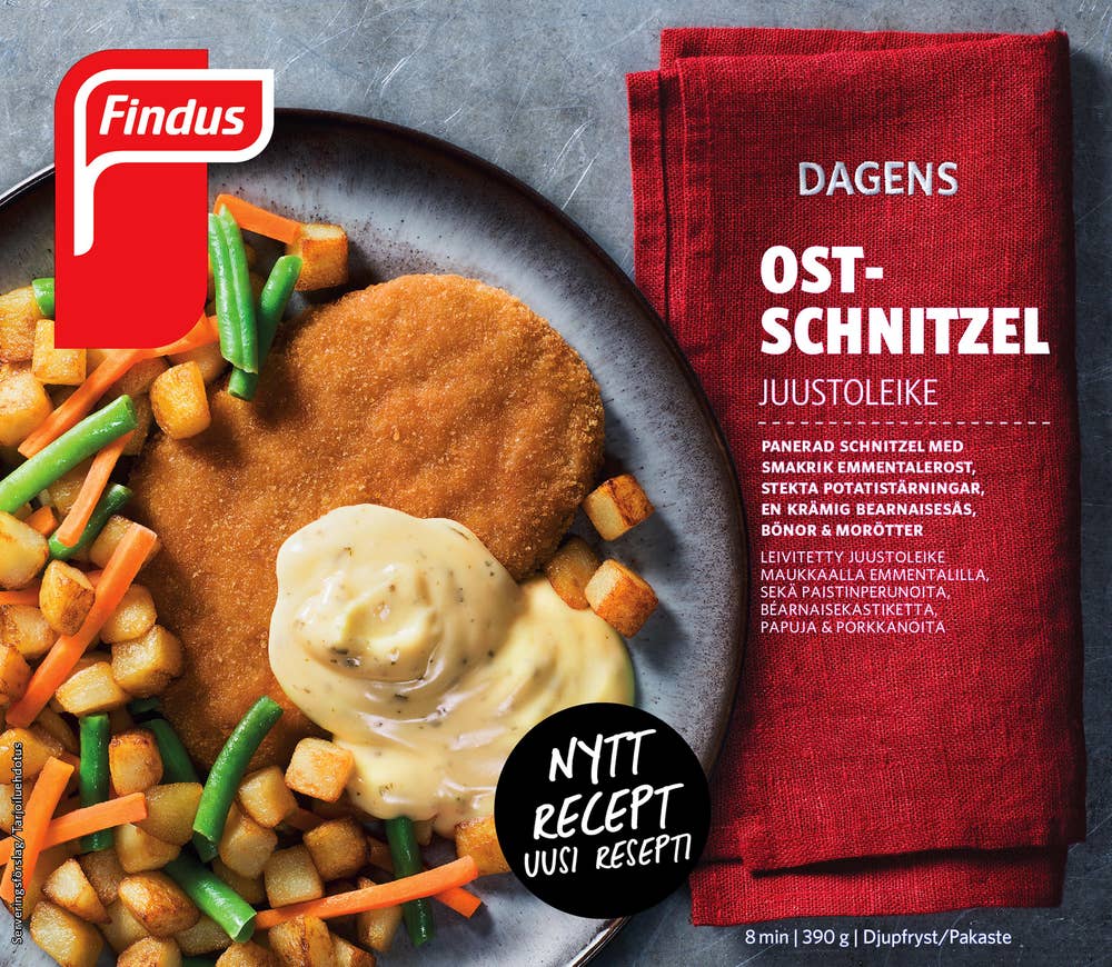 Findus Dagens Ostschnitzel Fryst