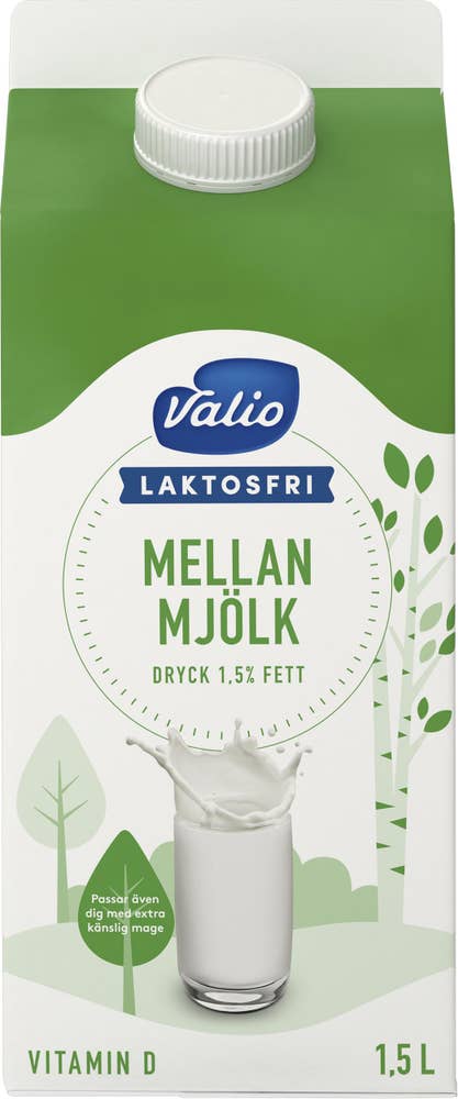 Valio Mellanmjölk Laktosfri 1,5%