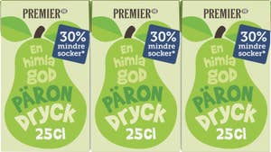 Premier Pärondryck Mindre Socker 3x25cl