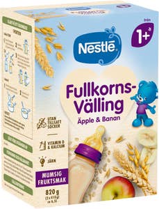 Nestlé Fullkornsvälling Äpple & Banan 12M