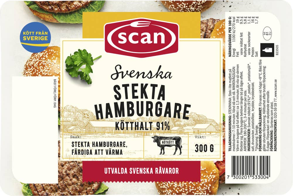 Scan Hamburgare Stekta