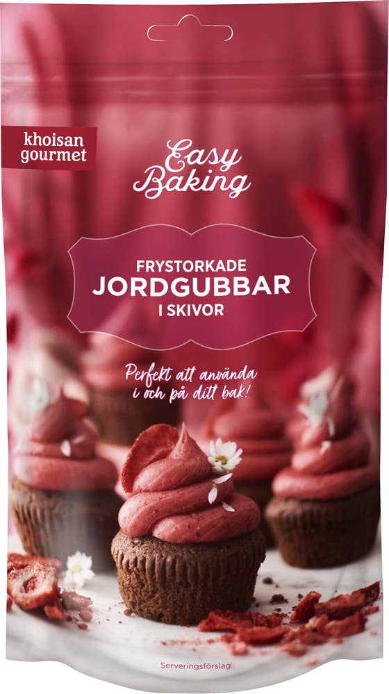 Khoisan Gourmet Jordgubbar Frystorkade Skivor
