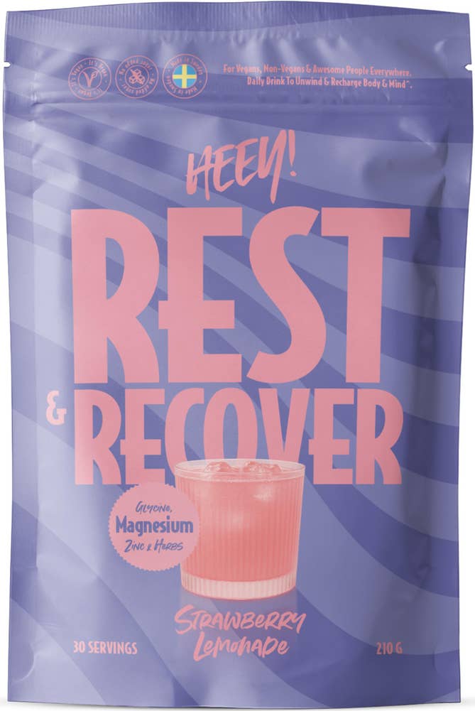 Heey! Rest & Recover Magnesium Strawberry Lemonade 30 portioner
