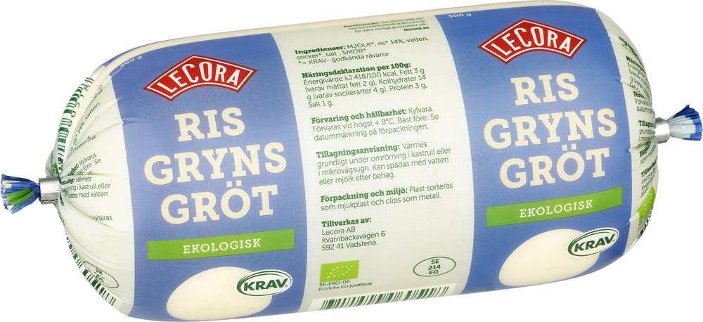 Lecora Risgrynsgröt EKO/KRAV