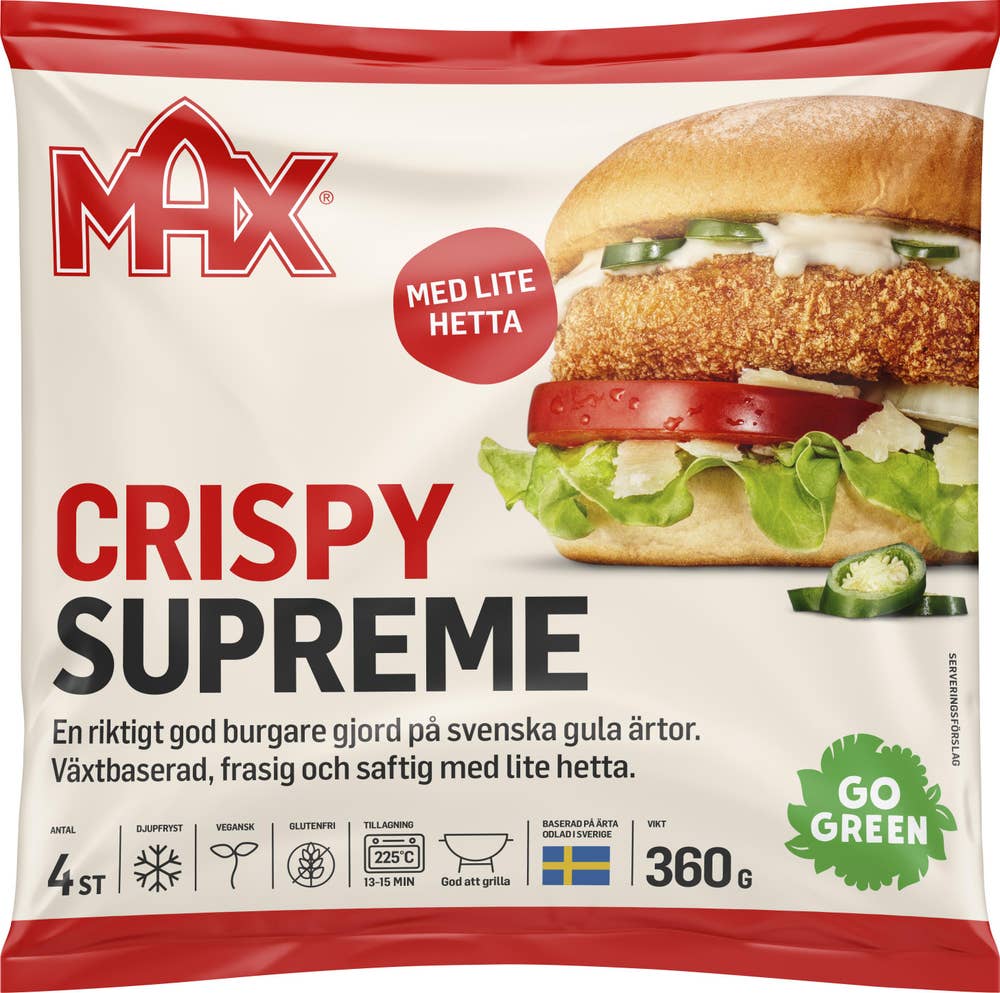 Max Burgare Crispy Supreme Fryst