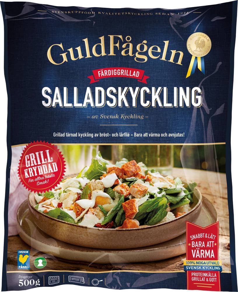 Guldfågeln Salladskyckling Grillad Fryst