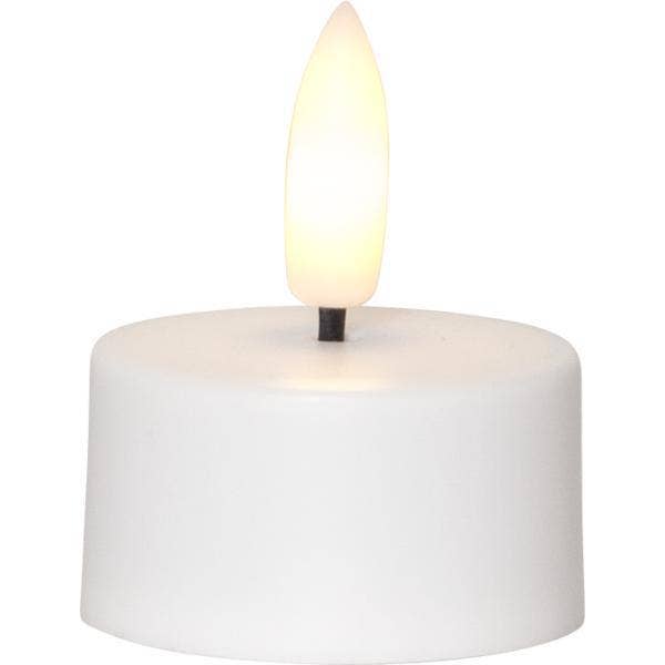 Star Trading Värmeljus LED Flamme Charge Vit