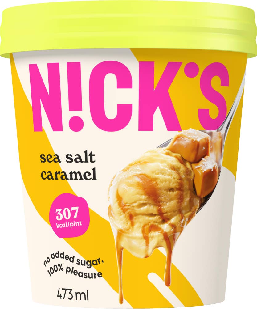 Nick's Glass Sea Salt Caramel Utan Tillsatt Socker