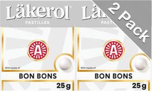 Läkerol Halstabletter Bon Bons 2x25g
