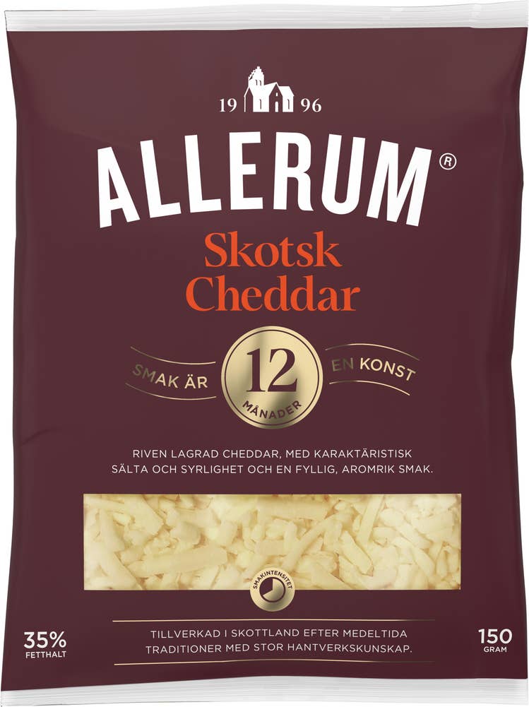 Allerum Ost Riven Skotsk Cheddar 35% 12M Allerum