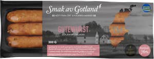 Smak av Gotland Grillkorv Gutewurst Kötthalt 76% 3-p