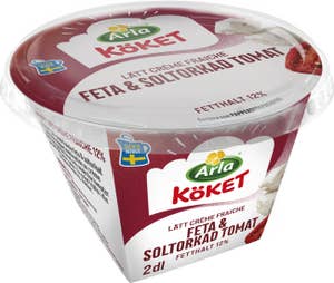 Arla Köket® Crème Fraiche Lätt 12% Feta & Soltorkad Tomat