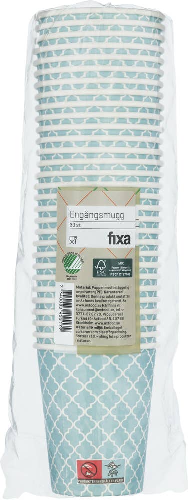 Fixa Pappersmugg Mönstrad