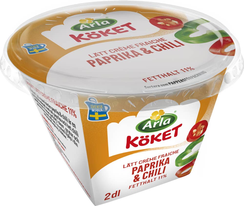 Arla Köket® Crème Fraiche Lätt 11% Paprika & Chili