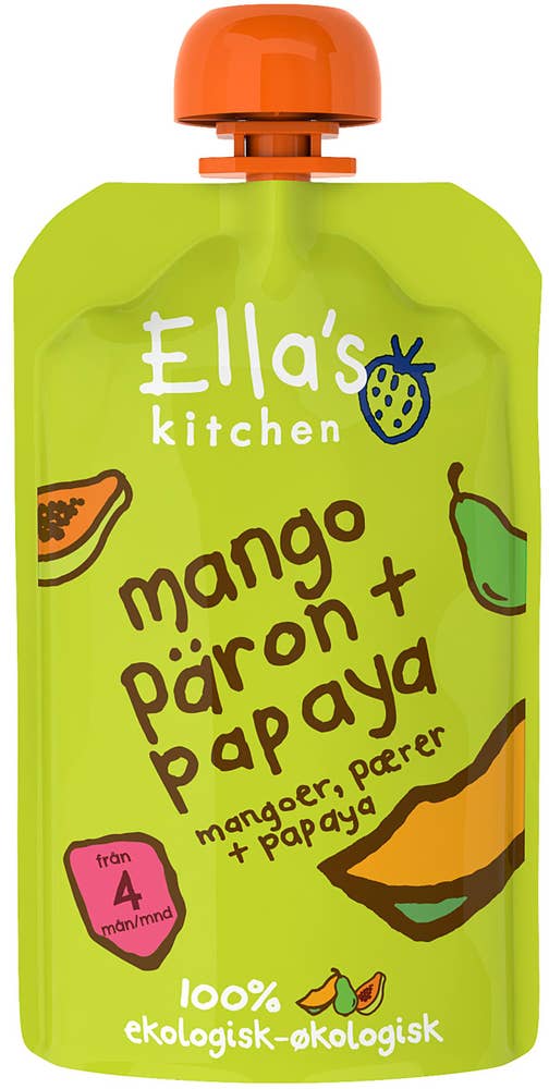 Ella's Kitchen Mango/Päron/Papaya Pure 4M