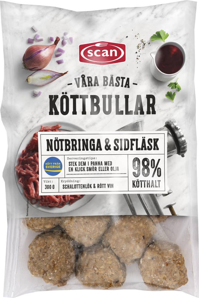 Scan Köttbullar Nötbringa & Sidfläsk